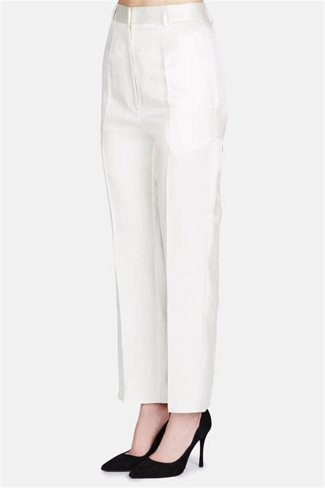 cheap off white viscose jeans